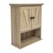 Flash Furniture Dune Farmhouse Wall Mounted Bathroom Medicine Cabinet Storage Organizer w/2 Magnetic Closure Doors FS-BATH-7-BR-GG - alternate 5